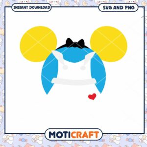 Cute Mickey Mouse Inspired SVG Design for Kids Crafts