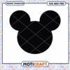 Cute Mickey Mouse Head SVG Silhouette for Crafting Fun 1 Cute Mickey Mouse Head SVG Silhouette for Crafting Fun