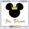Cute Mickey Crown Her Prince SVG Instant Download File 1 Cute Mickey Crown Her Prince SVG Instant Download File