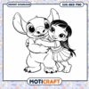 Cute Hugging Characters SVG Coloring Page Download 2 Cute Hugging Characters SVG Coloring Page Download