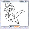 Cute Kangaroo Outline for SVG and PNG Download Files 1 Cute Kangaroo Outline for SVG and PNG Download Files