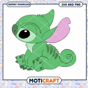 Cute Green Dragon SVG and PNG Instant Download Art