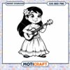 Cute Girl Playing Ukulele SVG Instant Download Art File 2 Cute Girl Playing Ukulele SVG Instant Download Art File