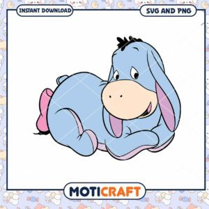 Cute Eeyore SVG and PNG for Instant Download Use Today
