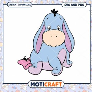 Cute Eeyore SVG Graphic for Instant Download Design