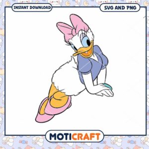 Cute Daisy Duck SVG Download for Crafts and Projects