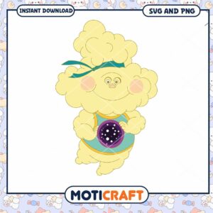 Cute Cloud Character SVG Download for Crafting Fun