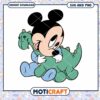 Cute Cartoon Mouse with Dinosaur SVG File Download 1 Cute Cartoon Mouse with Dinosaur SVG File Download