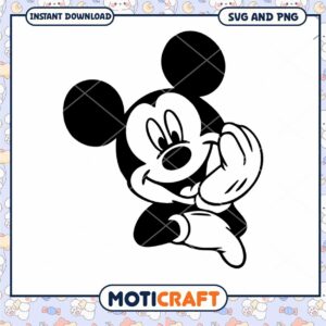 Cute Cartoon Mouse SVG Design for Instant Download Files