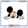 Cute Cartoon Mouse Peeking SVG Instant Download Design 2 Cute Cartoon Mouse Peeking SVG Instant Download Design