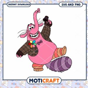Cute Cartoon Elephant Character SVG Digital Download Art