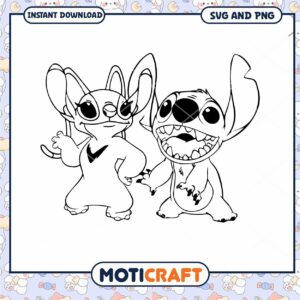 Cute Cartoon Characters Instant Download SVG and PNG Files