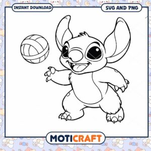 Cute Cartoon Character SVG for Coloring Fun Download