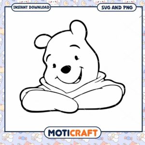 Cute Cartoon Bear SVG and PNG for Crafting Projects