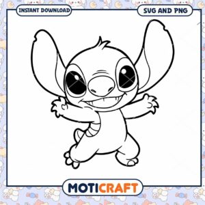 Cute Cartoon Alien Character SVG and PNG Download