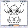 Cute Cartoon Alien Character Coloring Page SVG File 2 Cute Cartoon Alien Character Coloring Page SVG File