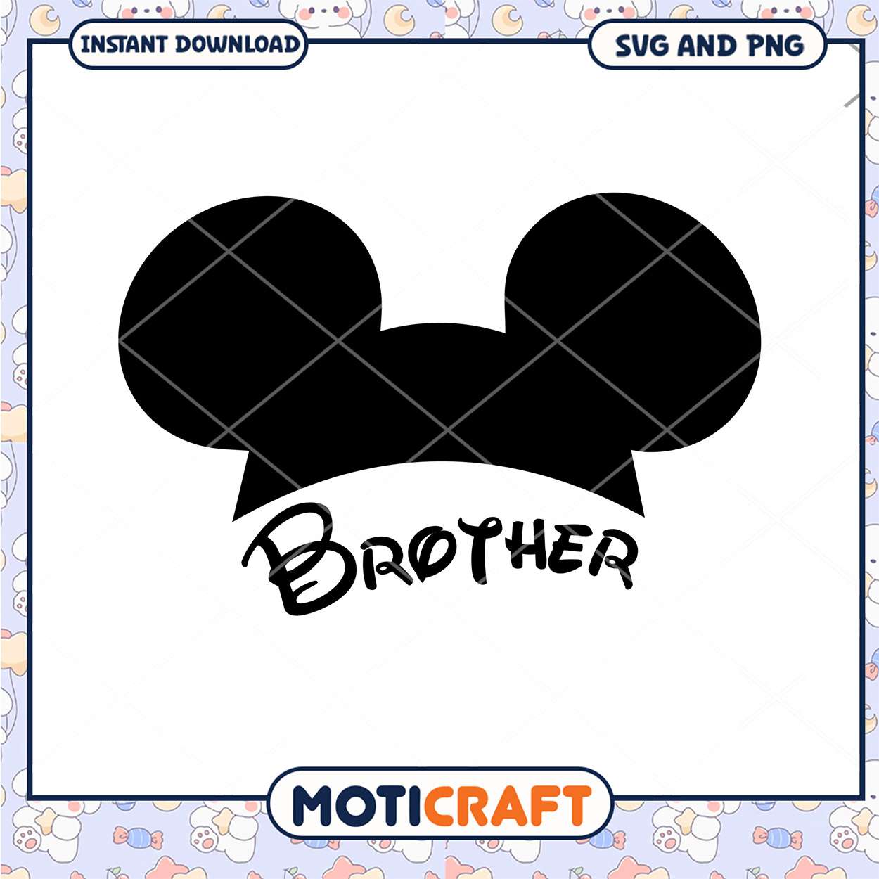 Cute Brother SVG Design for Instant Download Fun Crafting Cute Brother SVG Design for Instant Download Fun Crafting