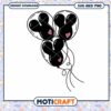 Cute Black Heart Balloons SVG Download for Crafts Fun 2 Cute Black Heart Balloons SVG Download for Crafts Fun