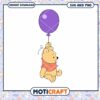 Cute Bear with Balloon SVG Design for Kids Crafts