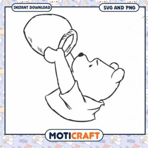 Cute Bear SVG Design for Kids Craft Projects Download