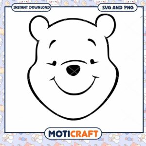 Cute Bear Face SVG for Crafting and DIY Projects