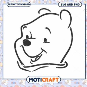 Cute Bear Face SVG Design for Crafting Projects Download