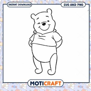 Cute Bear Character SVG for Fun Crafting Projects