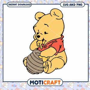 Cute Bear Character SVG File for Craft Projects Download