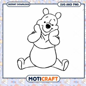 Cute Bear Character SVG Download for Creative Projects