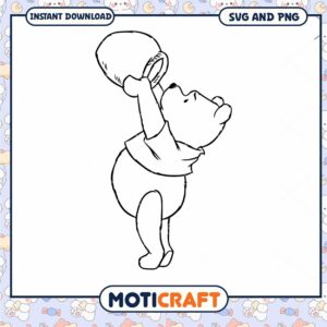 Cute Bear Character SVG Download for Fun Crafts