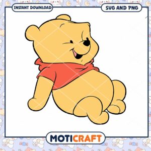 Cute Bear Character SVG Digital Download for Crafts
