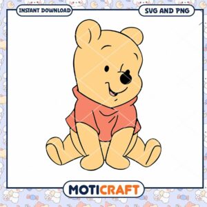 Cute Bear Character SVG Download for Crafts and Projects