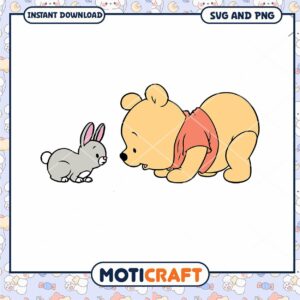 Cute Bear and Bunny SVG for Kids Craft Projects Download