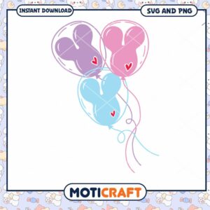 Cute Balloon Bundle SVG for Fun Party Crafts Download