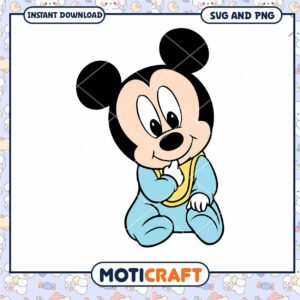 Cute Baby Mouse Character SVG for Crafting Projects