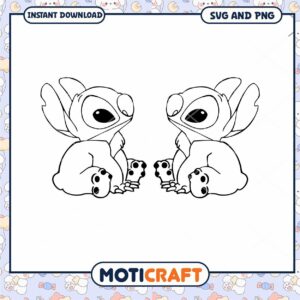 Cute Baby Alien SVG Design for Instant Download Art