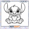 Cute Alien Character SVG for Fun Coloring Pages Download