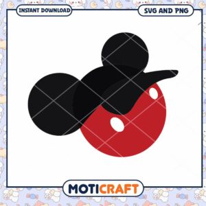 Cool Mickey Mouse Hat Design SVG for Fun Craft Projects