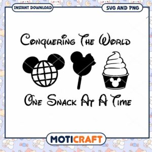 Conquering the World One Snack at a Time SVG Design