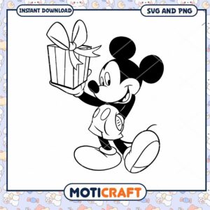 Colorful Mickey Mouse Gift SVG for Instant Download Fun