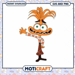 Colorful Cartoon Character SVG Instant Download for Crafting