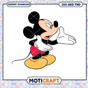 Classic Mickey Mouse SVG File Instant Download Design