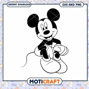 Classic Mickey Mouse SVG Cute Fun Downloadable Art Design