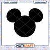 Classic Mickey Mouse Silhouette SVG for Creative Projects