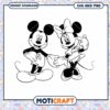 Classic Mickey and Minnie Mouse SVG Instant Download Design 2 Classic Mickey and Minnie Mouse SVG Instant Download Design
