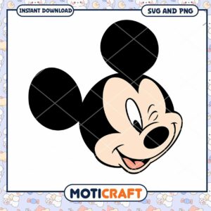 Classic Cartoon Mouse Vector Art for Craft Projects SVG