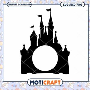 Classic Castle Silhouette SVG Design for Crafts Download