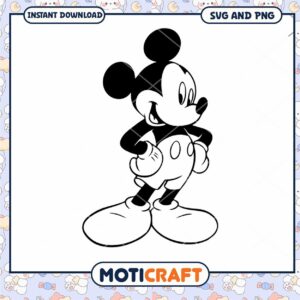 Classic Cartoon Mouse SVG Download for Creative Projects