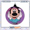 Cheerful Minnie Mouse SVG Christmas Ornament Design
