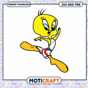 Cheerful Cartoon Bird Character Fun SVG Download File